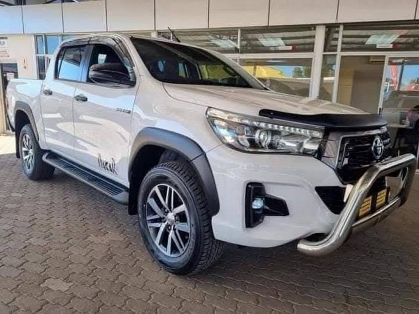 2018 TOYOTA HILUX 2.8GD6 RAIDER DAKAR D/C FOR SALE R319 990.  FINANCE AVAILABLE ON RENT TO OWN DEPOSIT R30, 500 |  R5 999PM MONTHLY INSTALLMENT.   142 161 km   Manual   Diesel   Seller's comments ABS, Full service record, Electric Windows, Air bags, LED lights, Rear-view camera, Aircon, Xenon lights, Climate control, Alarm, Towbar,  Radio, Sat nav, Leather seats, , RUBBERISED LOADBIN, BLUETOOTH, LED DAY TIME RUNNING LIGHTS, OPTIONAL EXTENDED WARRANTIES AVAILABLE.